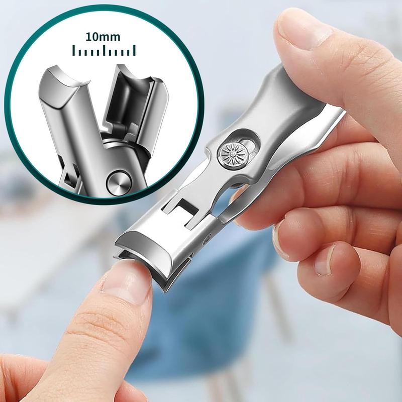 Nail Clippers and Nail Files Set, Ultra Wide Jaw Opening Nail Clipper Set, Ultra SharpStainless Steel Nail Clippers for Tough Nails,Toenail Clippers with Safety Lock,Clippers for FingerNails Toenails, Pedicure, Men &Women  Nail Care Manicure Nail Art