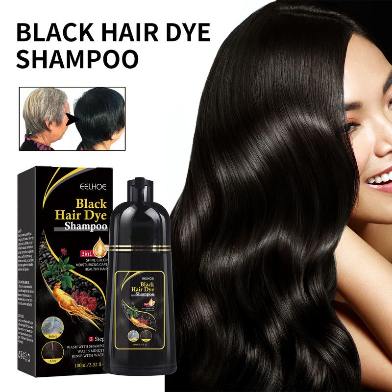 EELHOE 500ml Hair Dye Shampoo Herbal Ingredients MultipleColors Available Haircare Gentle Nourishing Pack Cleanser