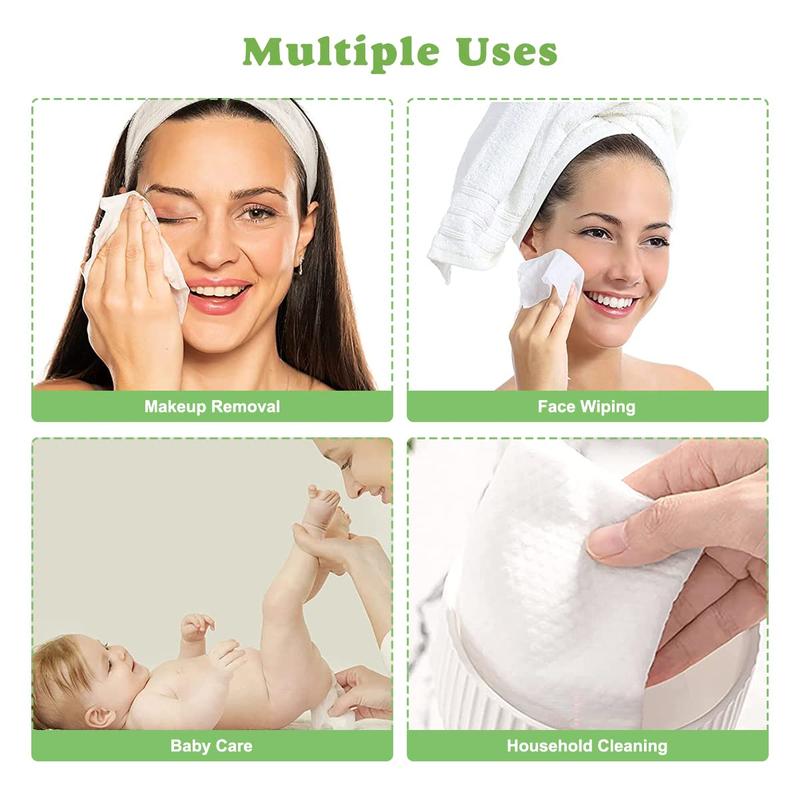 Disposable Face Towel, Soft Facial Tissue for Cleansing, Skincare & Makeup Remover, Face Towels for Home Bathroom Dormitory Outdoor Travel