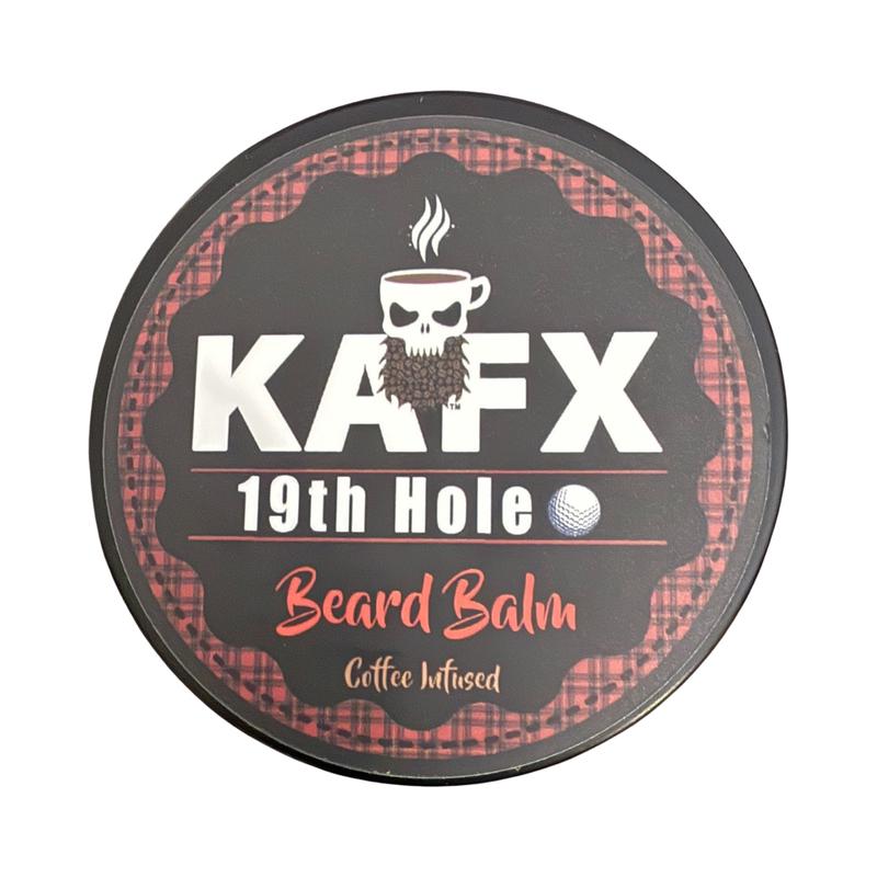 KAFX 19th Hole Coffee Infused Beard Balm Softens Beard and Hydrates Skin Provides Hold Coconut Cocoa