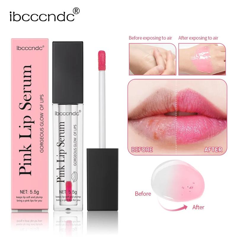 Lips Pink Serum Remove Dark Smoke Lip Plumping Oil Bleaching Melanin Repair Lip Lines Moisturizing Brighten Lip Care Cosmetics