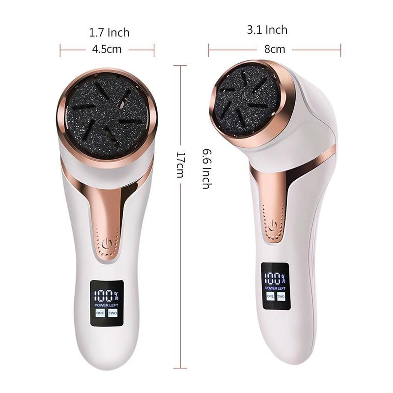 Summer Electric Foot File with LED Display, 1 Set Portable Foot Dead Skin Remover, Portable LED Electric Pedicure Foot File, Foot Calluses Remover, Nail Kit