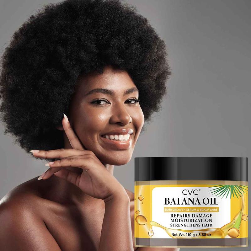 Batana Oil for Hair thicker: Batana Oil Sourced from Honduras - CVC Batana Oil - Thicker Hair for Women & Men, Moisturize Scalp, Restore Dry Damaged Hair 110g 3.88 oz Haircare Repair