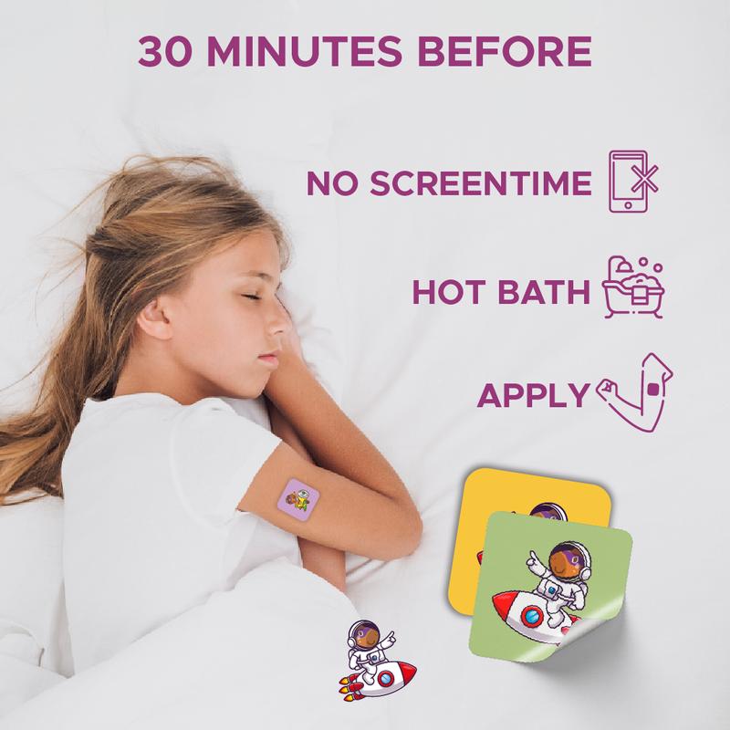 Aveela Melatonin Free Sleep Patches for Kids - Promotes Good Sleep