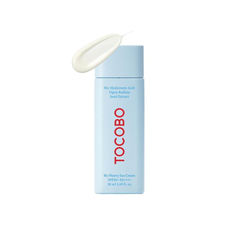 [TOCOBO] Bio Watery Sun Scream SPF50+ PA++++ 50ml, Moisturizing sunscreen, No White Cast, Strong UV Protection, Moist Essence Type, Vegan and Soothing Sun Screen, Ocean Friendly-Reef Safe,  Koren Skin Care