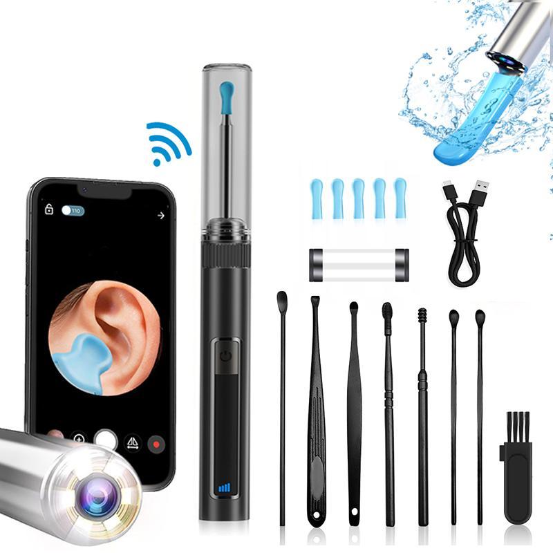 Intelligent Visual Ear Picker with Ear Camera, 1 Set Rechargeable Ear Cleaning Tool with Accessories, Earwax Removal Tool Kit for Home Salon Use, Christmas Gift