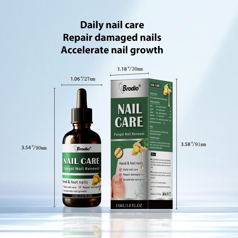 Ginger Nail Treatment Nail Support Nail Care Nail Repair, Strength Moisture Booster, Contains Organic Ingredient, Makes Nails Healthier, Moisturizes, Repairing and Thickening Nail Comfort Nail Polish