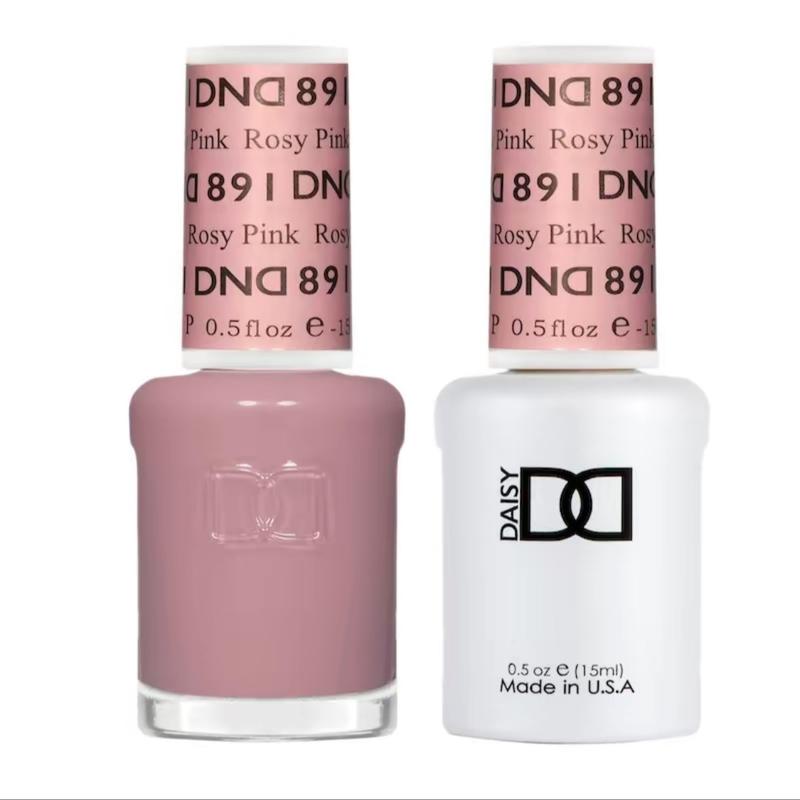 DND 891 Rosy Pink Gel and Lacquer Duo nail care nail art sheer color