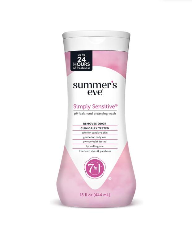 Summer's Eve Fragrance Free Gentle Daily All Over Feminine Body Wash, Removes Odor, Feminine Wash pH Balanced, 15 fl oz Cleansing