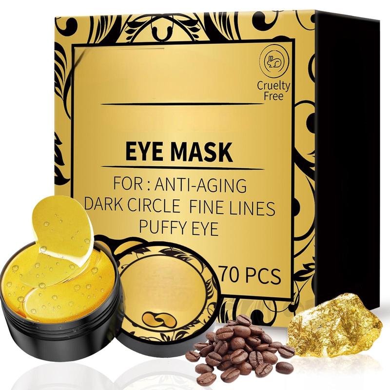 Gorgeous Eye Puffs Eye Mask! There are 70PCS in this set. The 24K Gold Eye Puffs Eye Mask is non-irritating to the skin. It's great for eye puffs treatment. These eye gel pads are popular products, making wonderful gifts for the family.