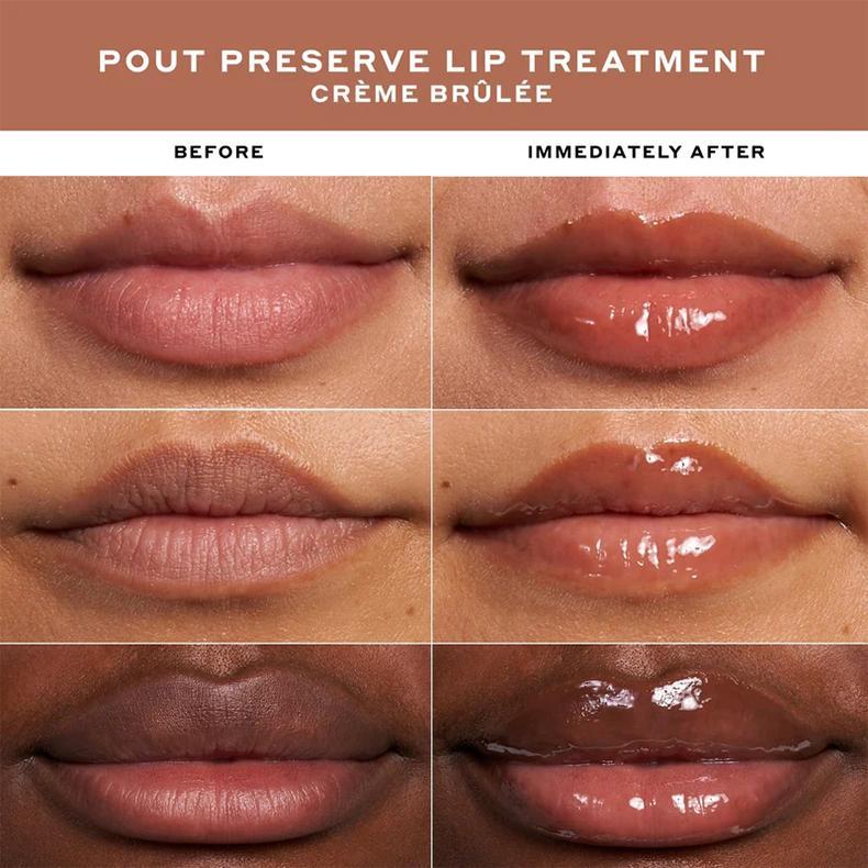 Pout Preserve Peptide Lip Balm with Sheer Tint, Long Lasting Comfort, Lip Hydrating Treatment,Gloss Plumping Lip Oil Skincare Fragrance Moisturizer