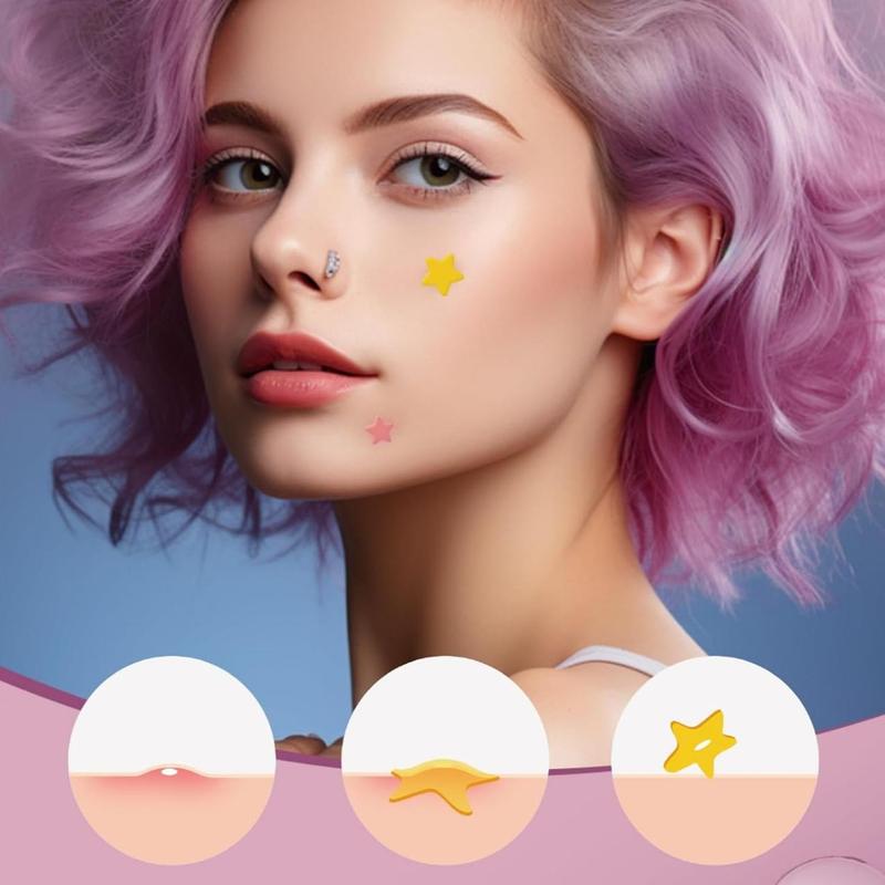 Colorful Star Series Cover Patches, 400pcs Hydrocolloid Cleaning Patches For Acne-prone Skin