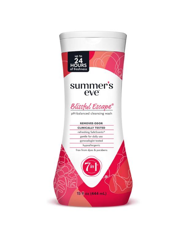 Summer's Eve Fragrance Free Gentle Daily All Over Feminine Body Wash, Removes Odor, Feminine Wash pH Balanced, 15 fl oz Cleansing