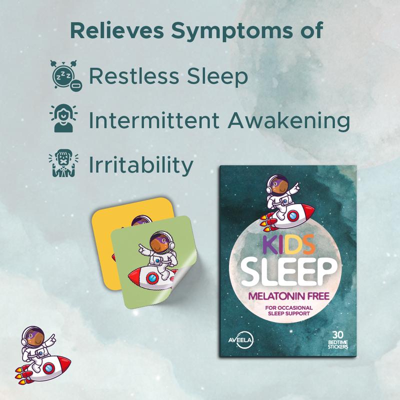 Aveela Melatonin Free Sleep Patches for Kids - Promotes Good Sleep