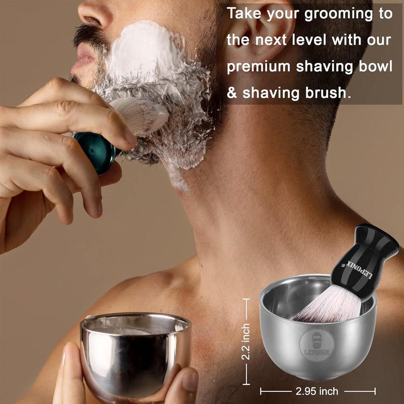 Shaving Kit for Men, Include Shaving Soap for Men, Shaving Brush, Shaving Cream, Shaving Bowl Mens Shaving Kit Aftershave Gift Set for Men Him Husband Boyfriend