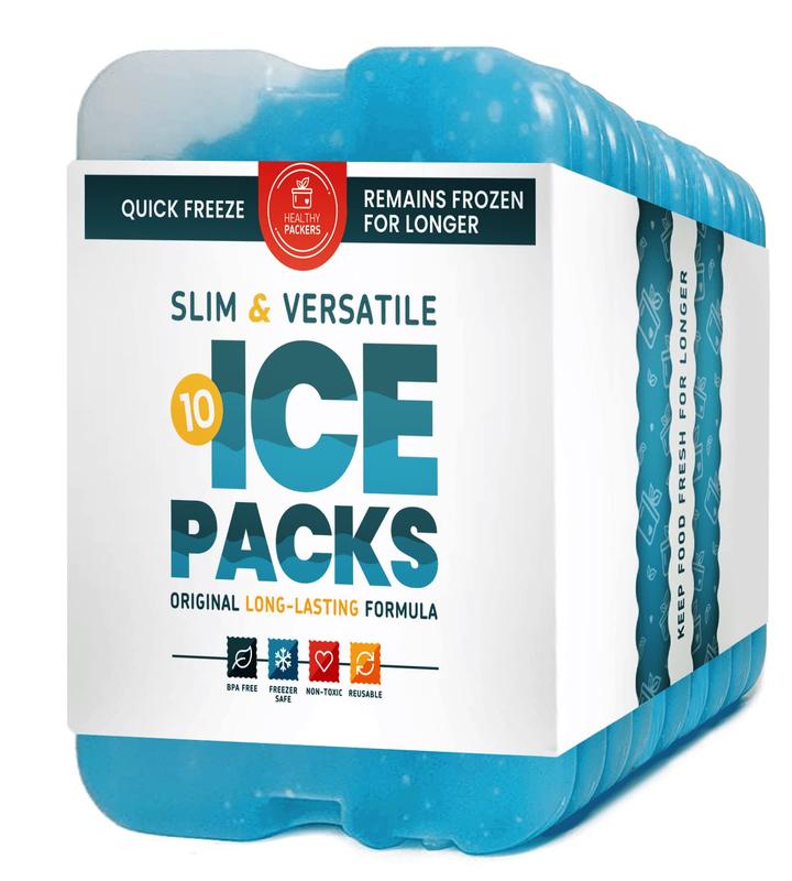 Cool Pack Slim LongLasting Ice Packs Great for Coolers or Lunch Box