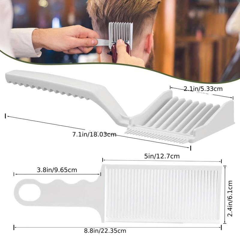 Summer Barber Fade Comb, 2 Counts set Professional Haircare Styling Comb, Heat Resistant Hair Styling Tool for Salon & Barber, Christmas Gift