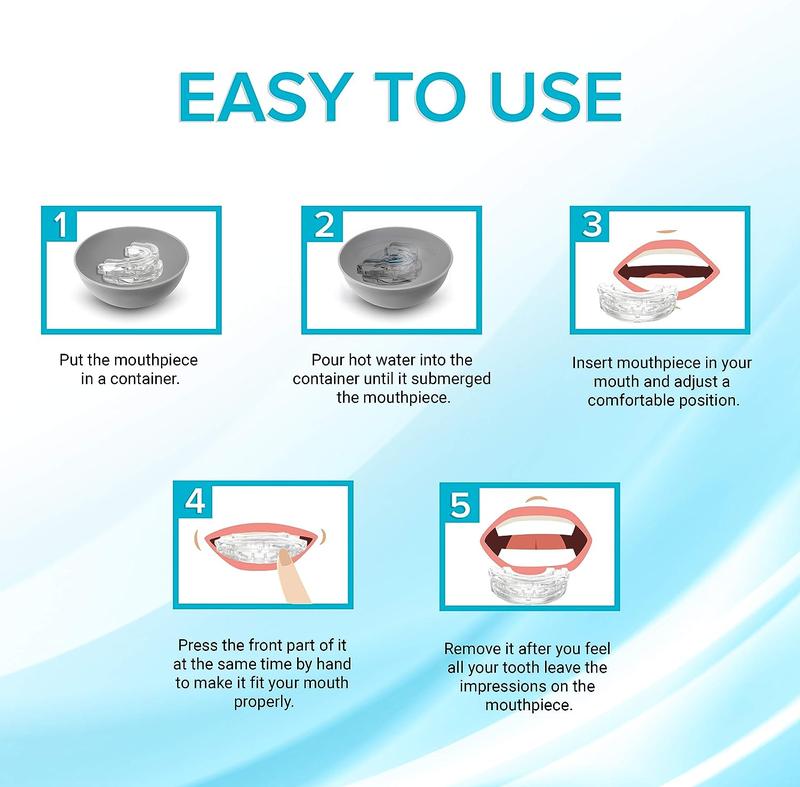 Tranquility PRO 2.0 Anti-Snoring Mouth Guard - Adjustable Mouthpiece - Night Time Teeth Mouth Guard & Sleeping Bite Guard for Bruxism and Stop Snoring - Custom Molding & Adjustability Comfort