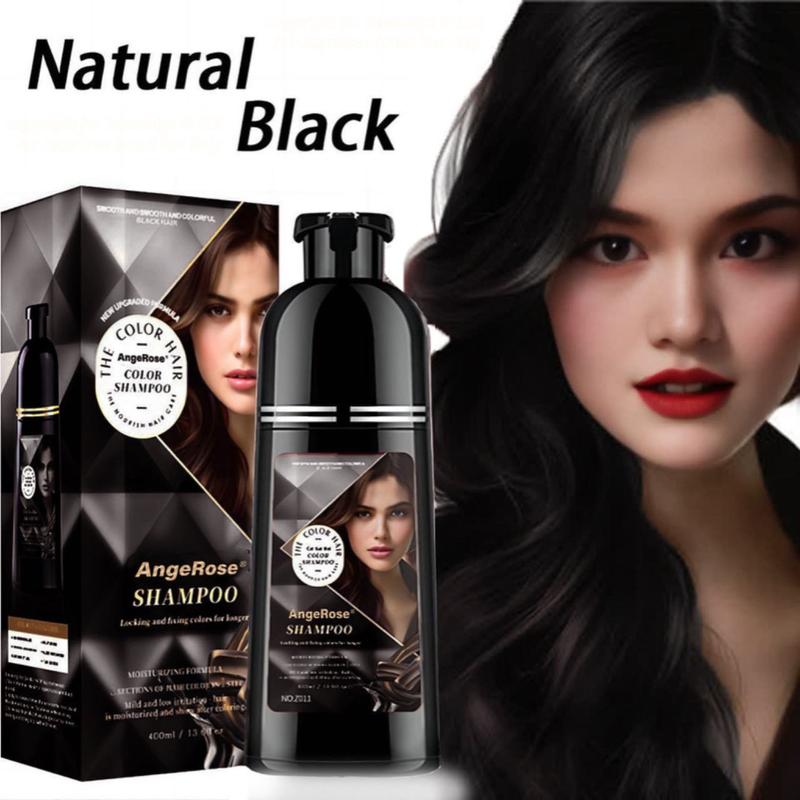 AngeRose Hair Color Shampoo, Instant Grey Hair Coverage, Multi-Color: Wine Red, Chestnut Brown, Nature Black, Perfect Gifts for Women&Men color shampoo 3-in-1 hair