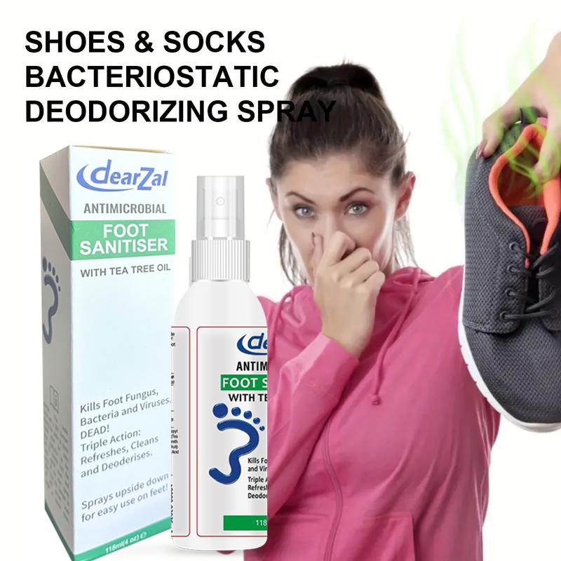 dearZalo Tea Tree Oil Infused Foot Sanitizer Spray,Foot Support,Foot Treatment.