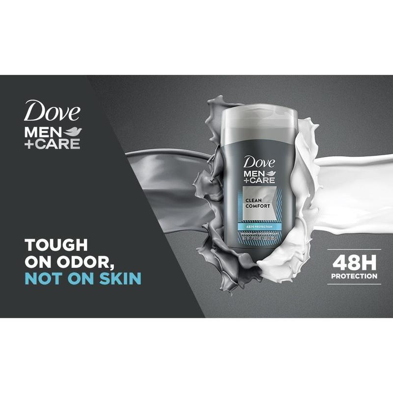 Dove Deodorant Moisturizer for Men - Clean Comfort, 3 oz Body Care Moisture Hydrating Hydrate Hydrating Hydrate Moisturizing Cleanser