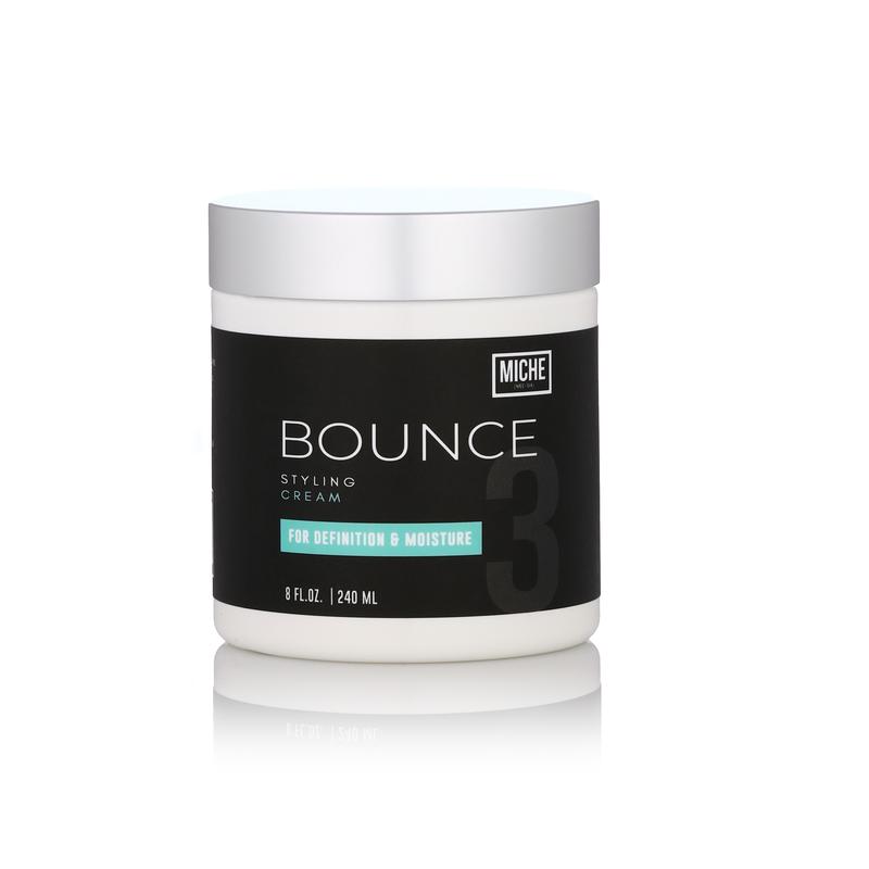 BOUNCE Styling Cream for Definition and Moisture 8 fl oz | Bouncy, Defined & Shiny hairstyles | Perfect Twist Outs & Braid Outs - MICHE Beauty