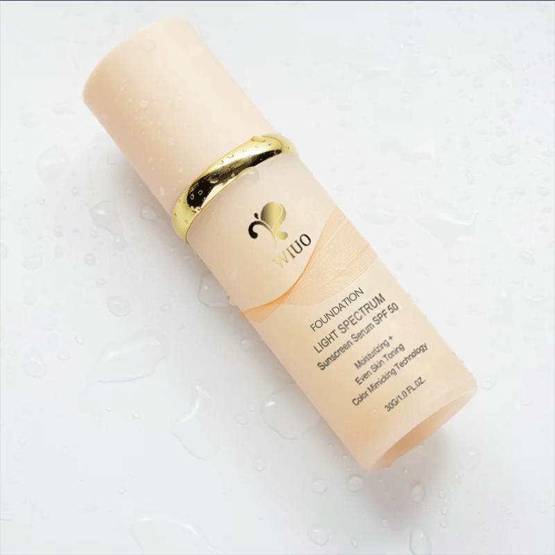 WIUO Foundation 4 in 1 - Light Spectrum, Liquid Foundation for Flawless, Natural Looking Finish