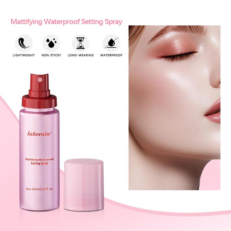 Long Lasting Makeup Setting Spray, 2 Counts Waterproof Matte Makeup Fixer Spray, Moisturizing Facial Makeup Products for Women