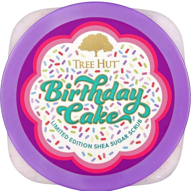 Tree Hut Exfoliating Shea Sugar Scrub Birthday Cake - Moisturizing Body Scrub Body Care