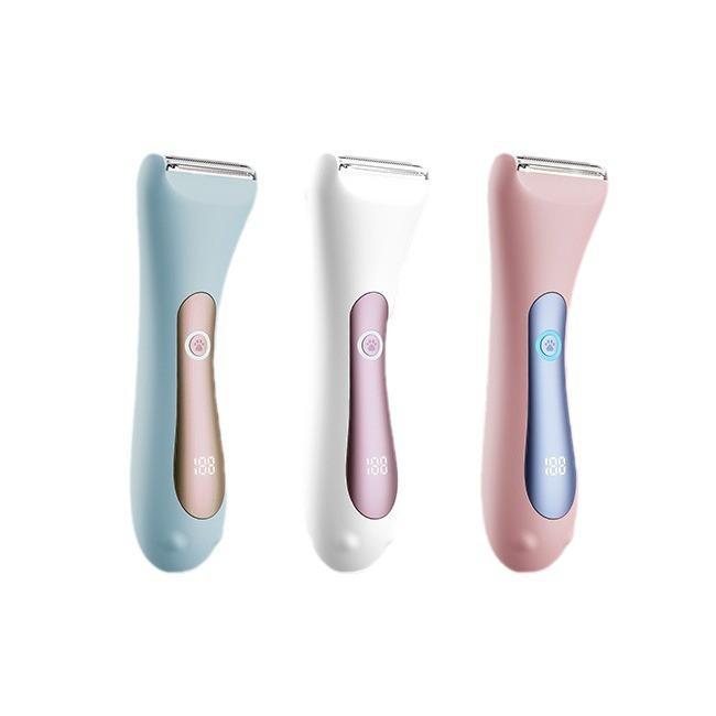 AKUNBEM Bikini Trimmer for Women, Electric Shaver and Razor Rechargeable 2-in-1 Body and Facial Epilator,Dual Heads for Painless Trimming of Pubic Hair,Face, Underarms and Legs,IPX7 Waterproof.Portable Rechargeable women's  electric