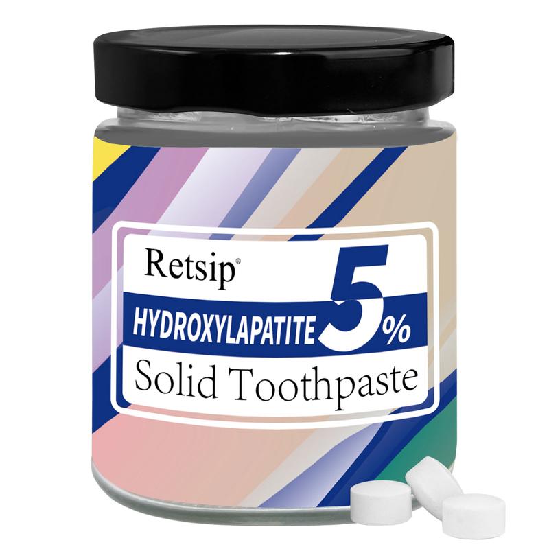 RETSlP Toothpaste Tablets (62pcs  186pcs) Natural Hydroxyapatite ToothPowder Natural ToothpasteAiternative Oral Whitening Oral HealthManagement