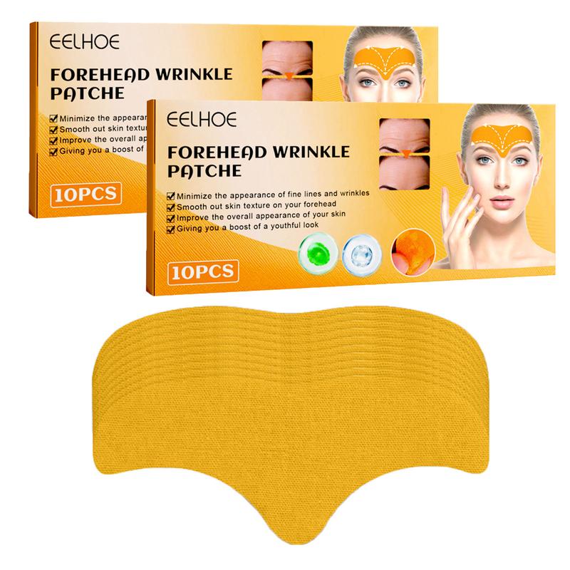 40pcs set Forehead Wrinkle Patch, Look Reduced, Hydrates Skin, Improve Skin Elasticity, Repair Damaged Stratum Corneum Barrier, Improves Collagen Production