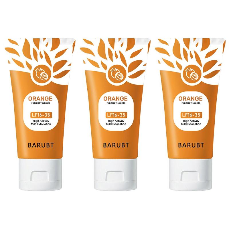 (3 Counts only 19.99$) 2024 Orange Exfoliating Gel Scrub Face Body Skin, Facial Exfoliator 50g Skincare