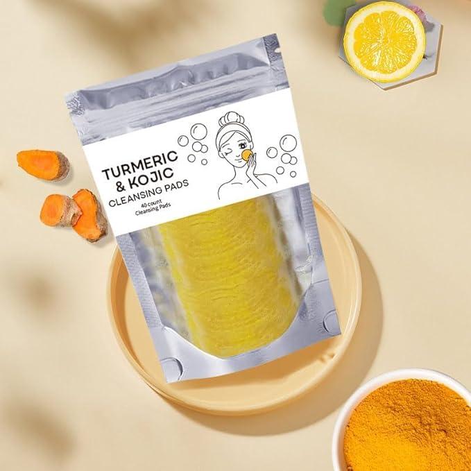 Turmeric Cleansing Care Three Piece Set, Turmeric Cleansing Milk, Turmeric Cleansing Milk, Turmeric Cleansing Soap Cleaner, Turmeric Facial Scrub Pad, Christmas Skincare Cleaning Set Skin Repair Comfort