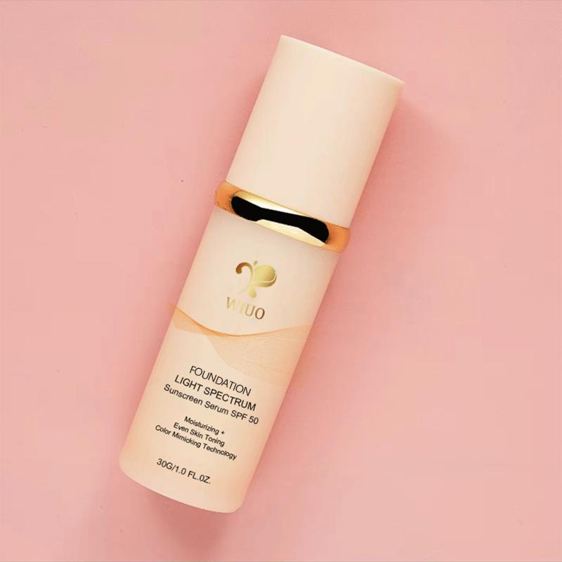 WIUO Foundation 4 in 1 - Light Spectrum, Liquid Foundation for Flawless, Natural Looking Finish