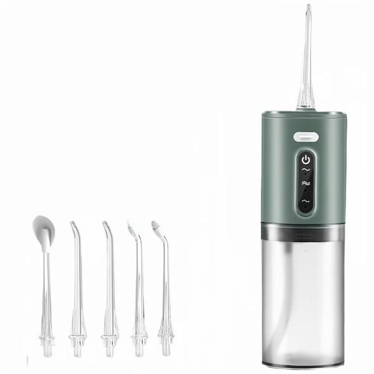 Cordless Portable Water Flosser, Rechargeable Oral Irrigator with 5 Nozzles, Ideal for Family & Travel – Perfect Halloween, Black Friday, Cyber Monday Gift