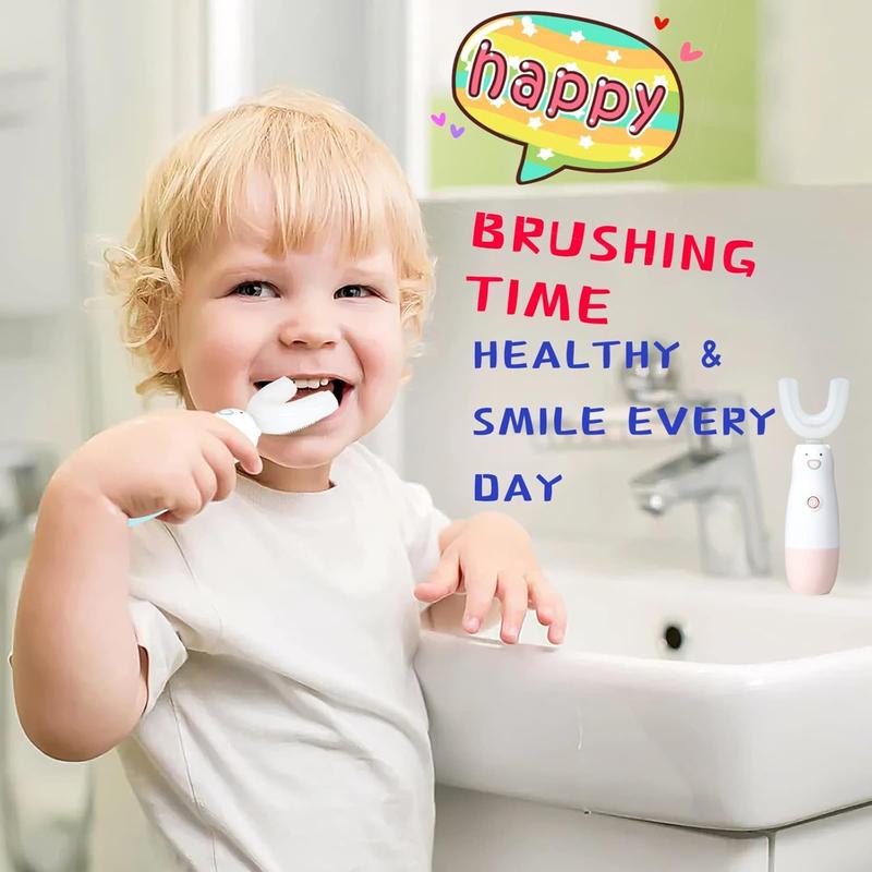 Electric Toothbrush6 Cleaning Models U Shaped     360 Automatic Sonic  Toothbrushes for 8-13 Years Old for Boys GirlsBlue