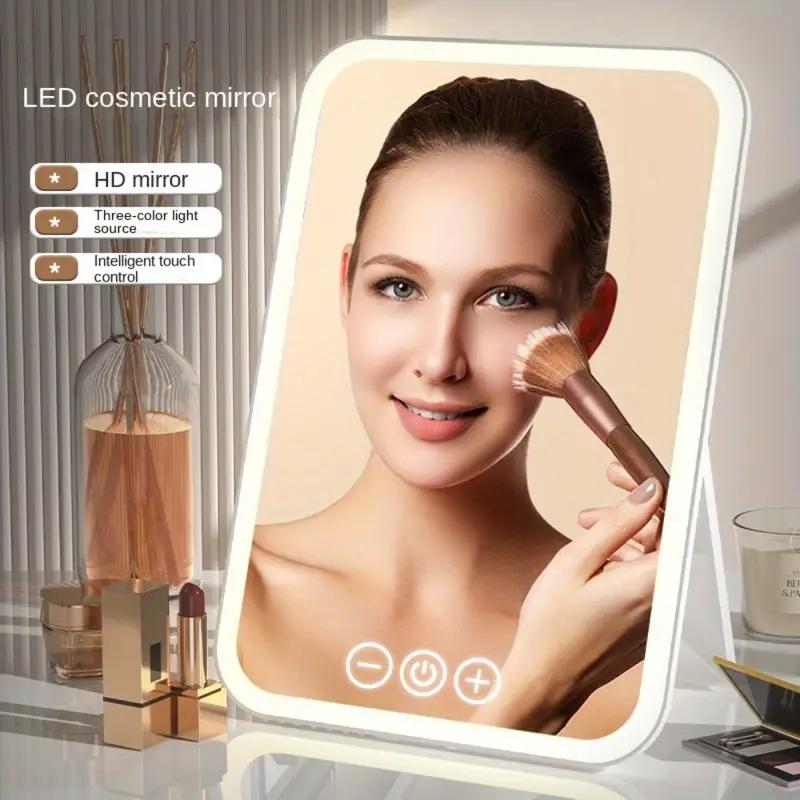 Explosion led makeup mirror portable mirror foldable with lights vanity mirror desktop desktop fill light mirror