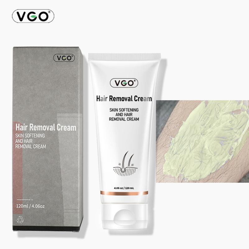 VGO Hair Removal Cream for Women & Men，Painless Bikini Hair Removal Gel，Hair Removal Lotion Cream，120ml   4.0oz Body Care Unisex，All Skin  Cosmetic Wax Comfort