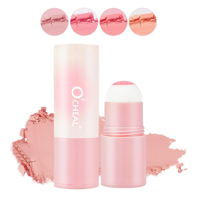 Long Lasting Blush Stick, 1 Count Waterproof Blush for Eyes & Lips, Natural Look Blush for Daily Makeup, Soft Color Shadow, Suitable for All Skins