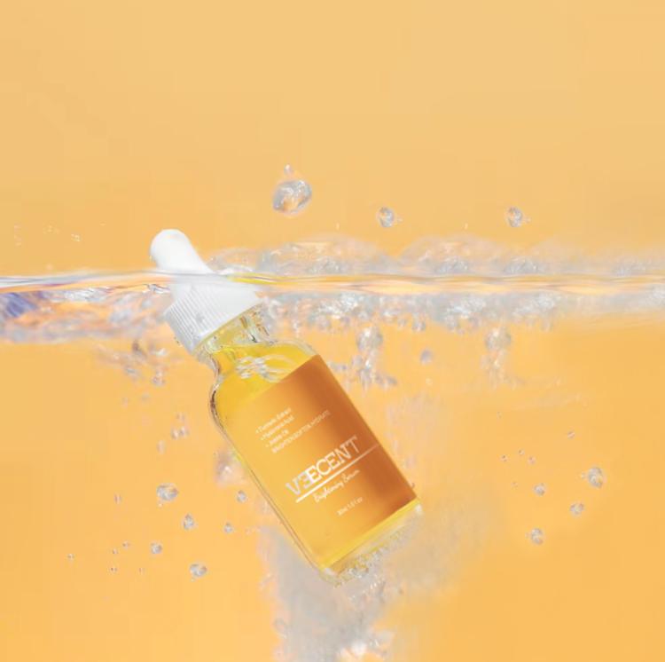 2 pics   pack Veecent Brightening Turmeric Hyaluronic Acid Serum-Brighten + Hydrates Hydrating Moisture