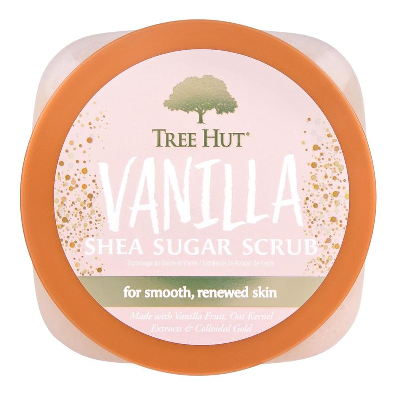 Tree Hut Vanilla Shea Sugar Exfoliating & Hydrating Body Scrub, 18 Oz Tree Hut