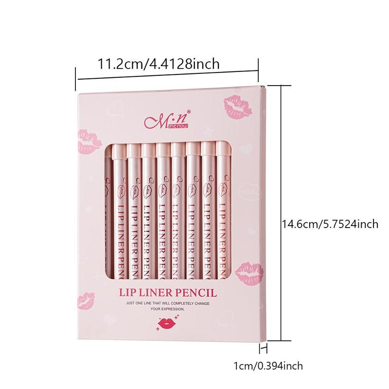 Long Lasting Lip Liner, 12pcs Waterproof Lip Liner Pencil, Easy Coloring Lip Liner Pen, Moisturizing Lip Liner, Suitable for All Occasions Lip Makeup, Girls and Women Makeup Accessories