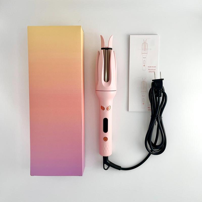 Electric Heated 28mm Hair Curler, 4 Heat Levels Rotating Curling Iron, Professional Long-lasting Electric Big Wave Hair Styling Tool for Beach Waves, Halloween, Christmas, Fall, Blitz Curler, Rotating Curling Iron, for Beach Waves, Winter Gift, Gift