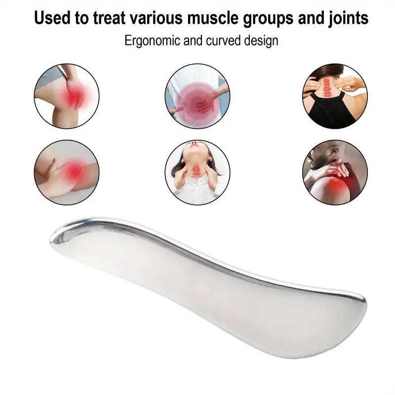 Stainless Steel Gua Sha Tool, Manual Muscle Relaxation Tool, Muscle Relaxation Tool for Home & Spa, Body Care Tool for Women & Men