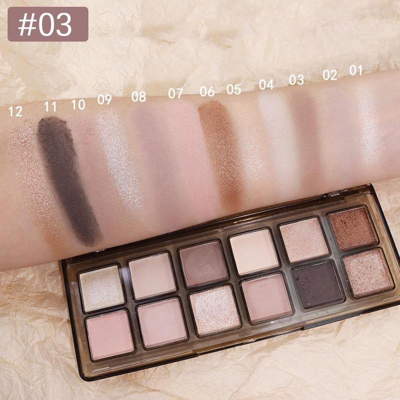 12-Color Nude Eyeshadow Palette for Versatile Day-to-Night Looks – Blendable, Long-Lasting, and Highly Pigmented. Elevate Your Eye Makeup – Unleash Your Unique Style (20)