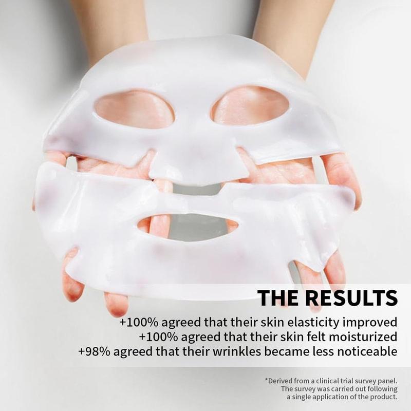 RoseMine Deep Collagen Overnight Mask 37gx5ea | The real collagen 2,160,000ppb | Low molecular weight collagen hydrogel masks for elasticity, firming, and moisturizing | Buy 2, get 100% pure Batana conditioner.