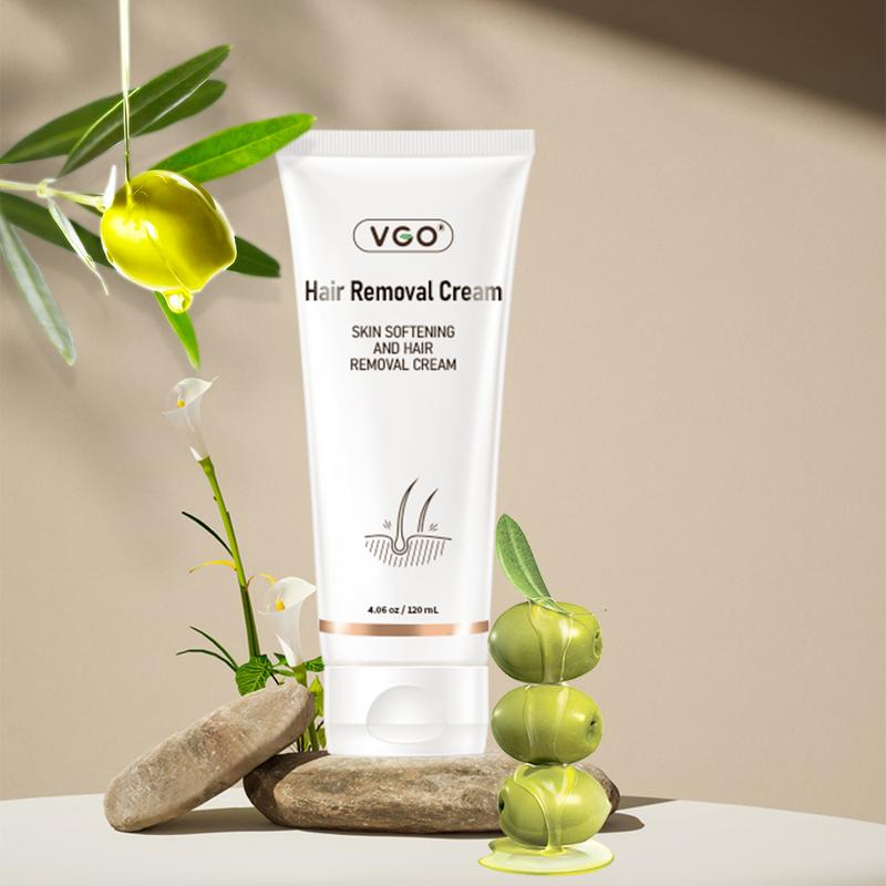 VGO Hair Removal Cream for Women & Men，Painless Bikini Hair Removal Gel，Hair Removal Lotion Cream，120ml   4.0oz Body Care Unisex，All Skin  Cosmetic Wax Comfort