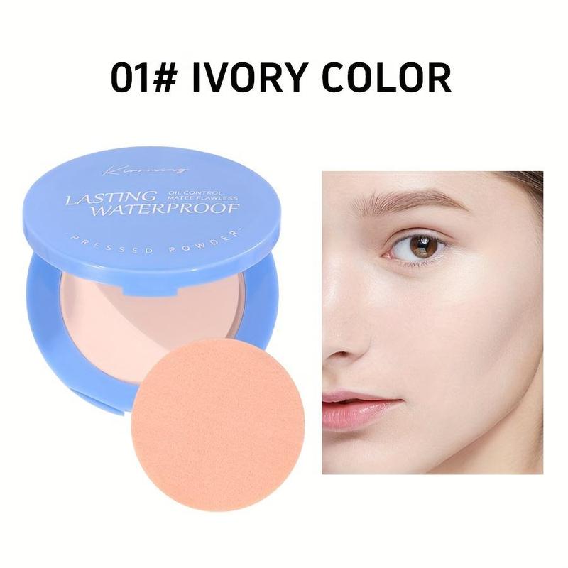 Long Lasting Oil Control Powder, Waterproof Matte Powder, Smooths Skin & Completes Makeup, Suitable for Women & Girls Daily Use