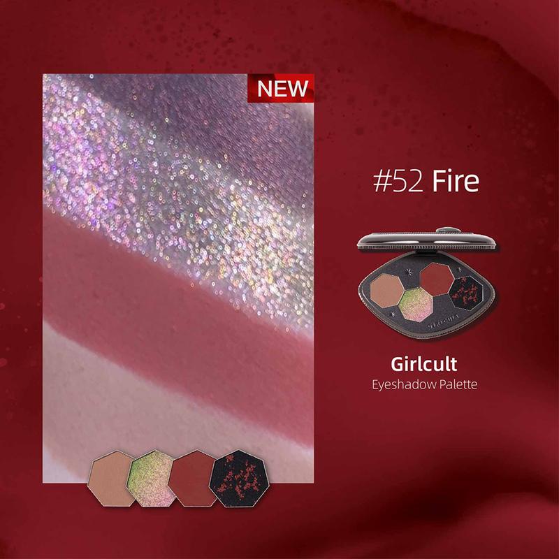 Girlcult Four color eyeshadow Smoky Chameleon flash